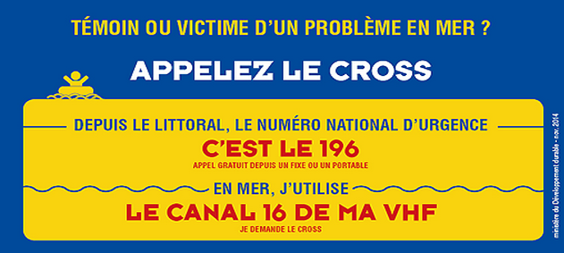 196, c'est le numéro d'urgence pour alerter les secours en mer