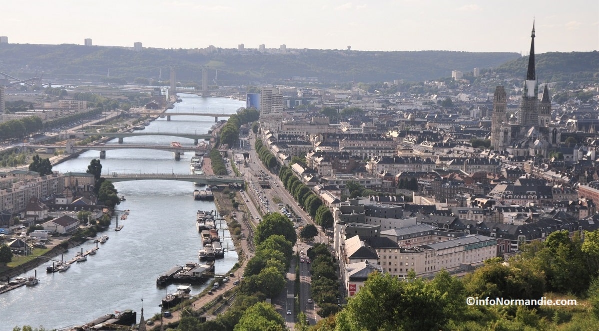 La ministre sera accueillie vendredi vers 10h15 au panorama de Bonsecours, un site qui surplombe l'agglomération de Rouen - Photo © infonormandie