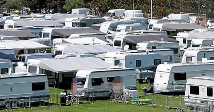 Une cinquantaine de caravanes est installée depuis mardi soir sur un terrain appartenant à EDF(Photo d'illustration)