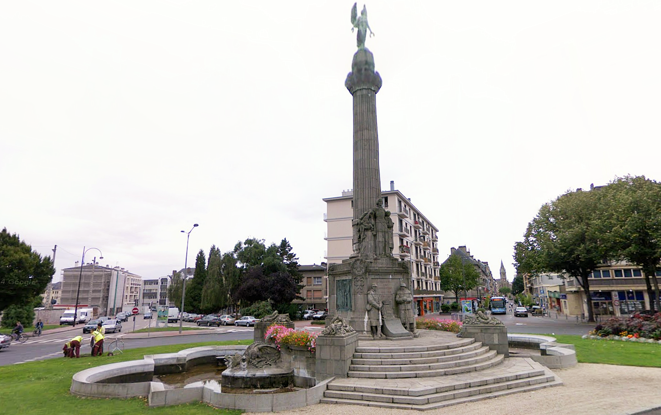 La cérémonie sera célébrée au monument aux morts de la place Carnot, rive gauche de Rouen