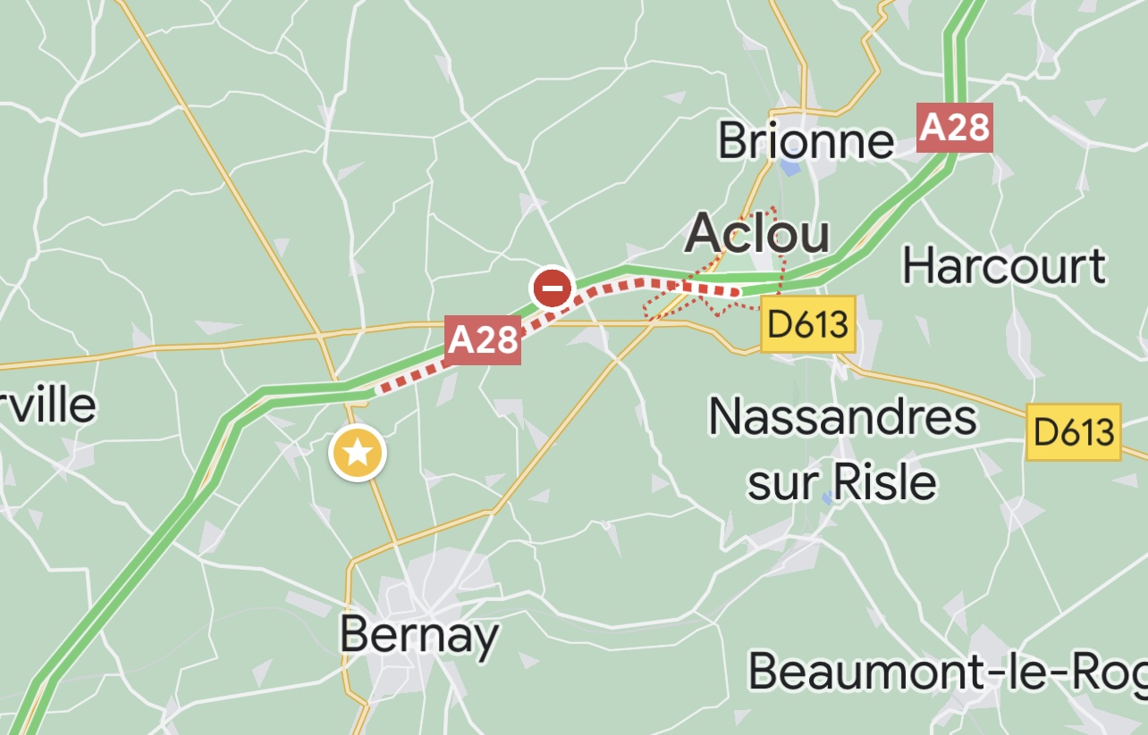 L’A 28 fermée une partie de la nuit après un accident de poids lourd dans l’Eure 