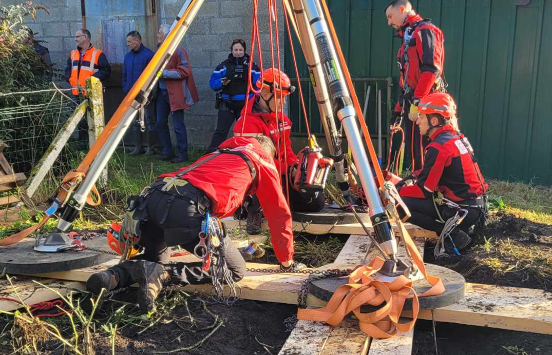 Photo de l'intervention ce jeudi matin à Angiens - Sdis76