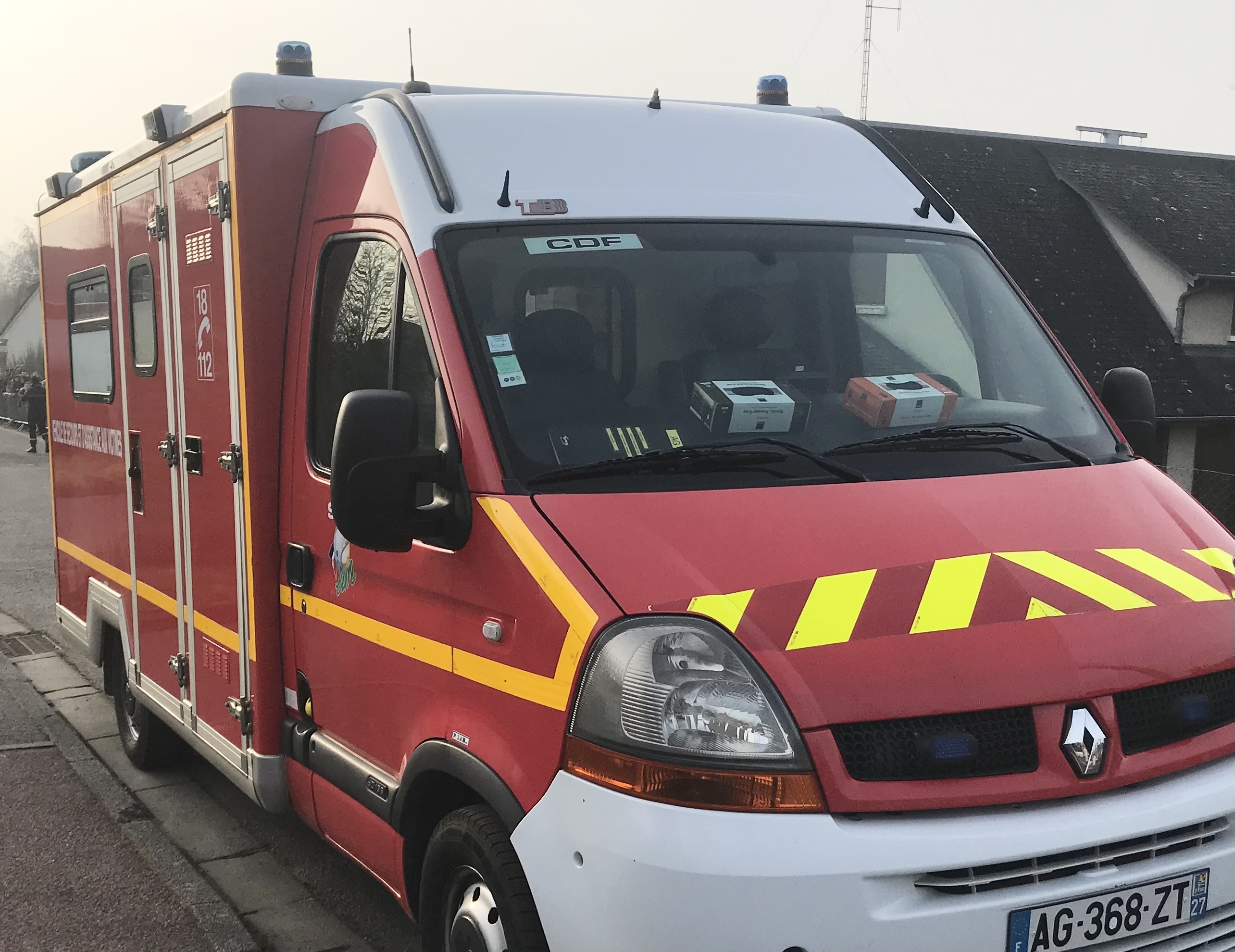 Les victimes, toutes blessées légèrement ont été transportées par les sapeurs-pompiers vers les hôpitaux de Pont-Audemer et de Montivilliers - Illustration @ infonormandie
