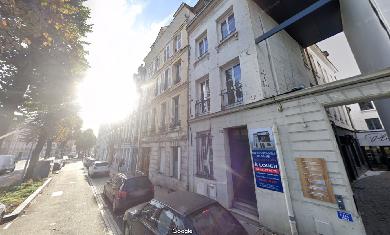 Plusieurs immeubles du boulevard des Belges sont concernés par des désordres bâtimentaires. Ils ont été évacués par mesure de sécurité - Capture d'écran Google Maps