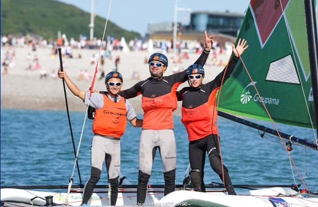 Les vainqueurs de l'étape  ce lundi à Fécamp