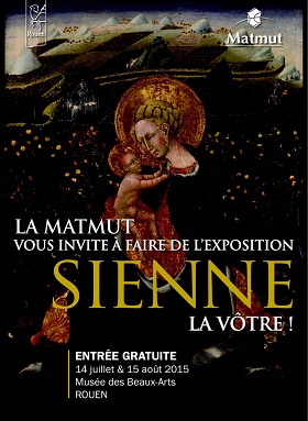 Exposition Sienne au Musée des Beaux-Arts à Rouen : visites gratuites mardi 14 juillet