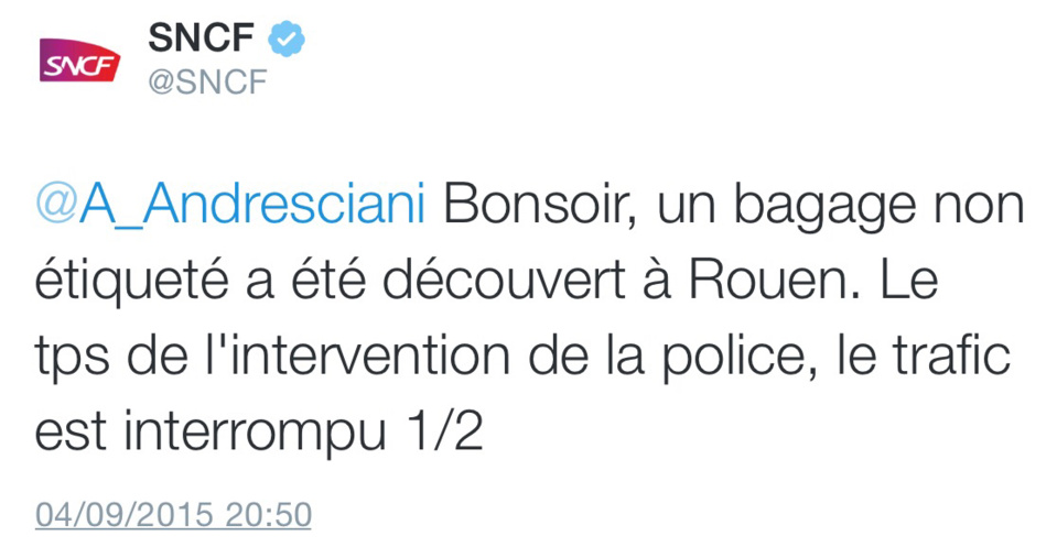 Alerte au colis suspect : la gare de Rouen évacuée ce soir, le déminage est attendu 