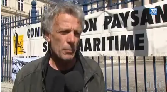 Olivier Lainé, lors de sa sortie de la Cour d'appel d'Amiens en juin dernier (Photo : capture d'écran France 3 Picardie)