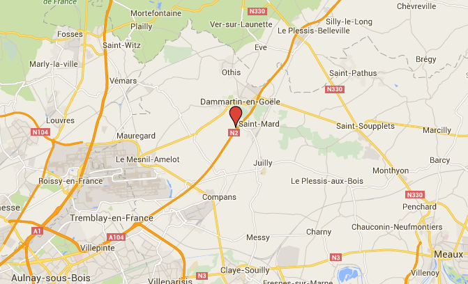 Accident de poids-lourd : la N2 coupée en direction de Dammartin-en-Goêle (77)