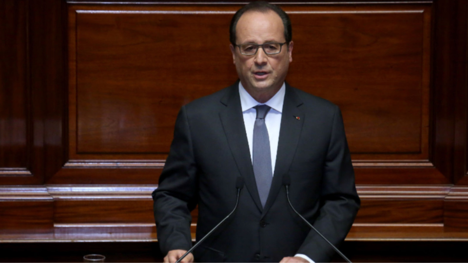 François Hollande lors de son discours devant le Congrès réuni ce lundi à Versailles (Photo@Elysée)