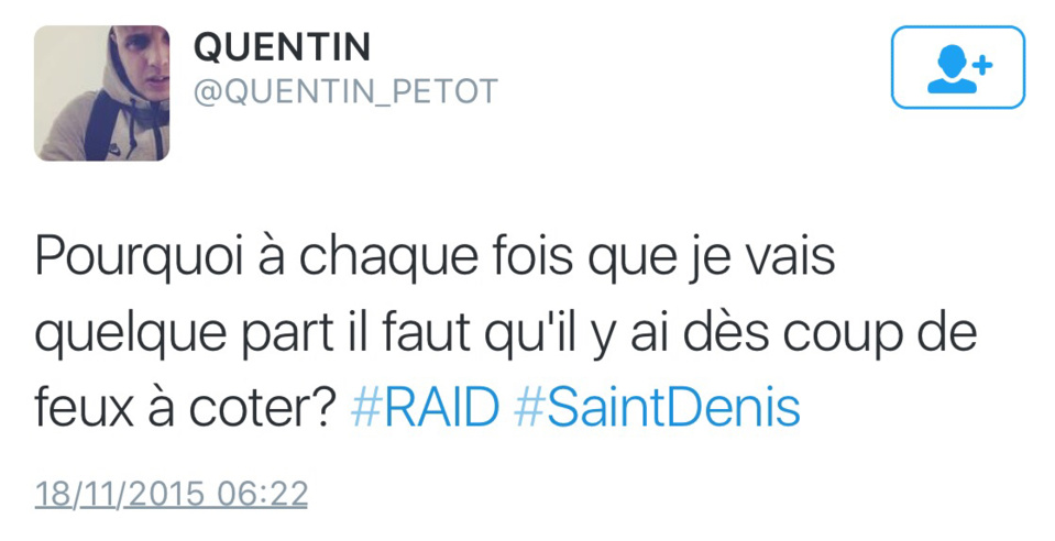Fusillade et assaut ce matin à Saint-Denis, dans le secteur du Stade de France, près de Paris