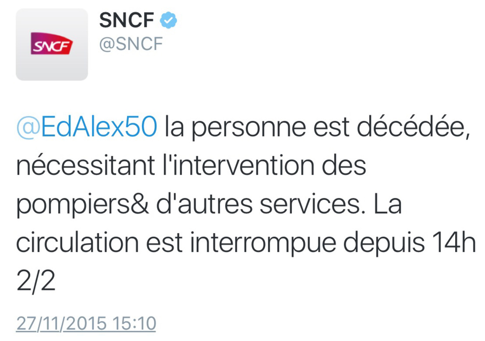 Accident mortel à la Garenne-Colombe (92): les trains retardés vers la Normandie
