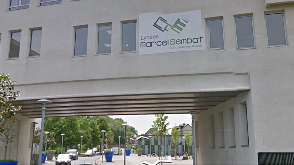 Semaine école – entreprise au lycée Marcel Sembat à Sotteville-lès-Rouen, ce mardi 15 décembre 