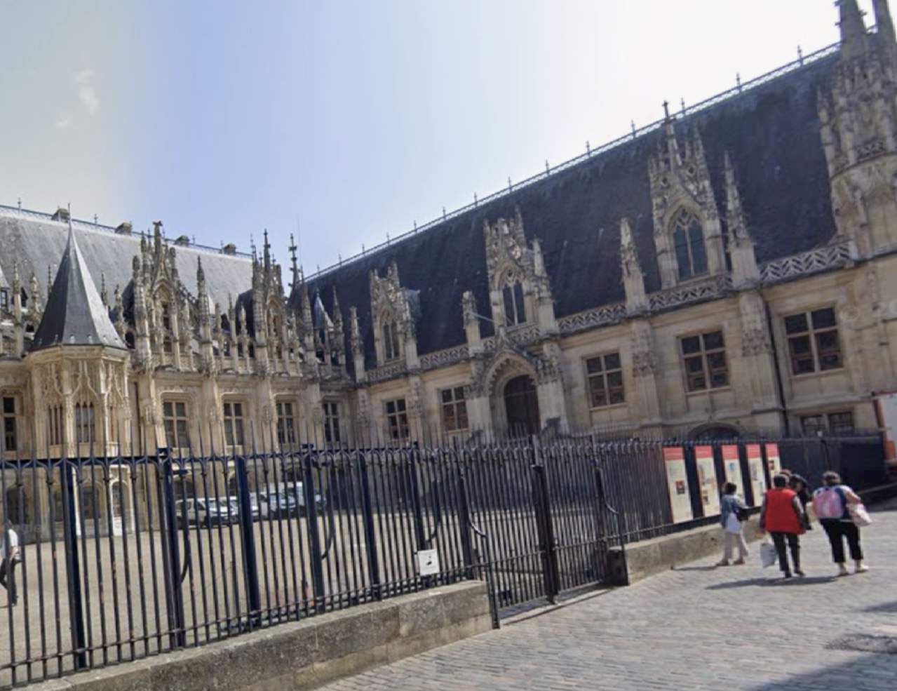 Le palais de justice de Rouen avec sa Cour d’appel - illustration Google Maps