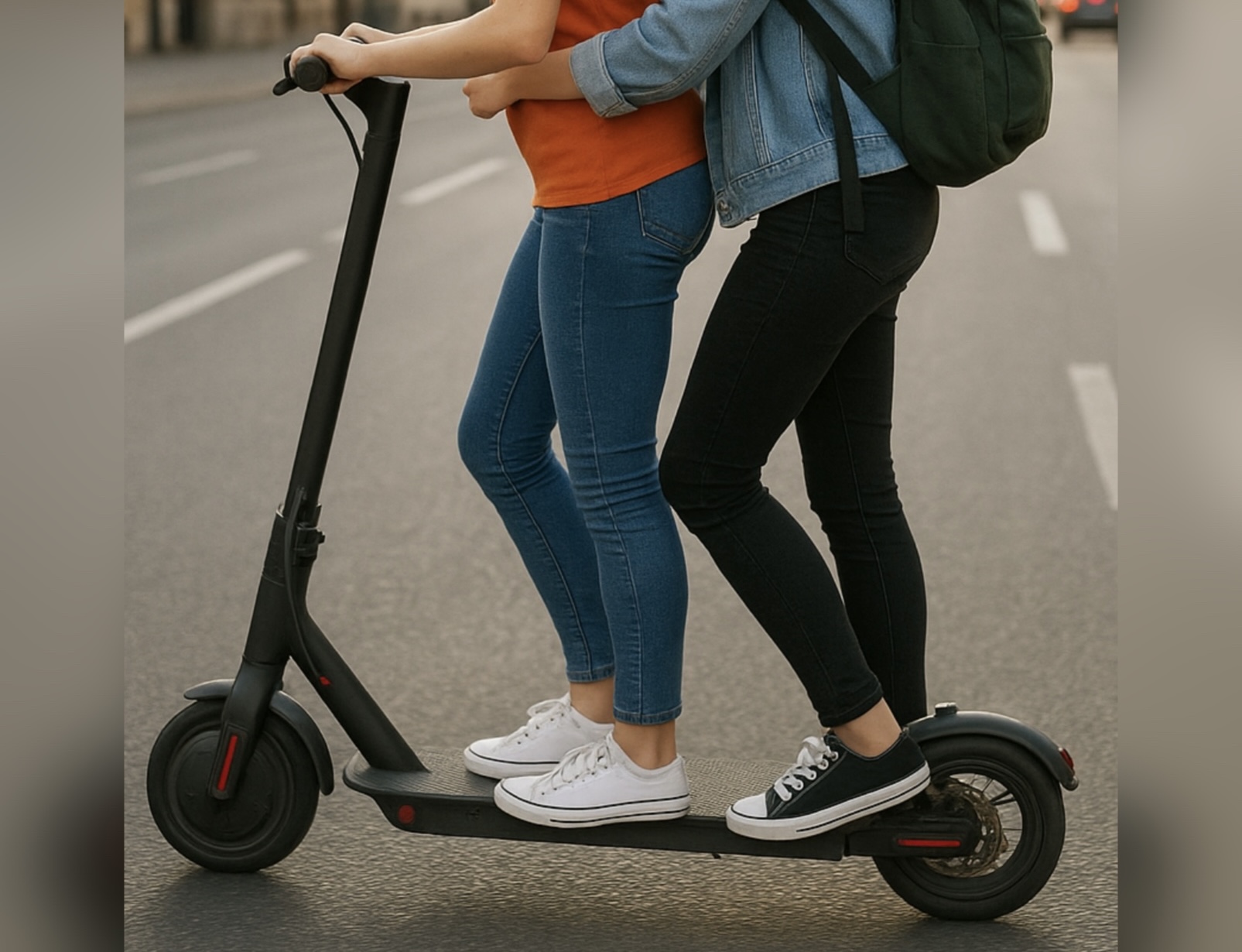 Les deux jeunes filles circulaient sur la même trottinette quand l’accident s’est produit - illustration