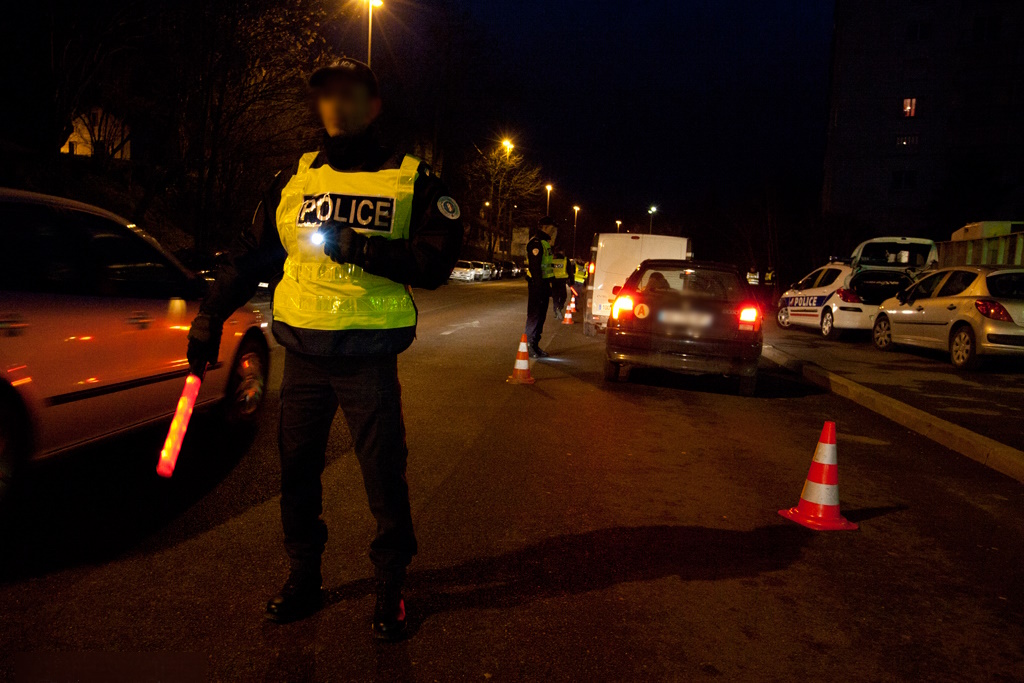 Contrôle routier de la police - Illustration DGPN