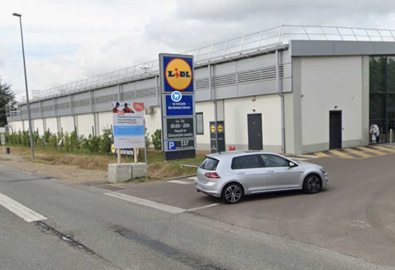 Le magasin Lidl, avenue Winston-Churchill, a été évacué par précaution - illustration Google Maps