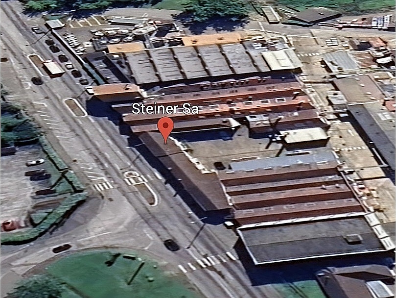 Le site Steiner est implanté en bordure de la route de Rouen à Saint-Marcel, près de Vernon - illustration Google Maps