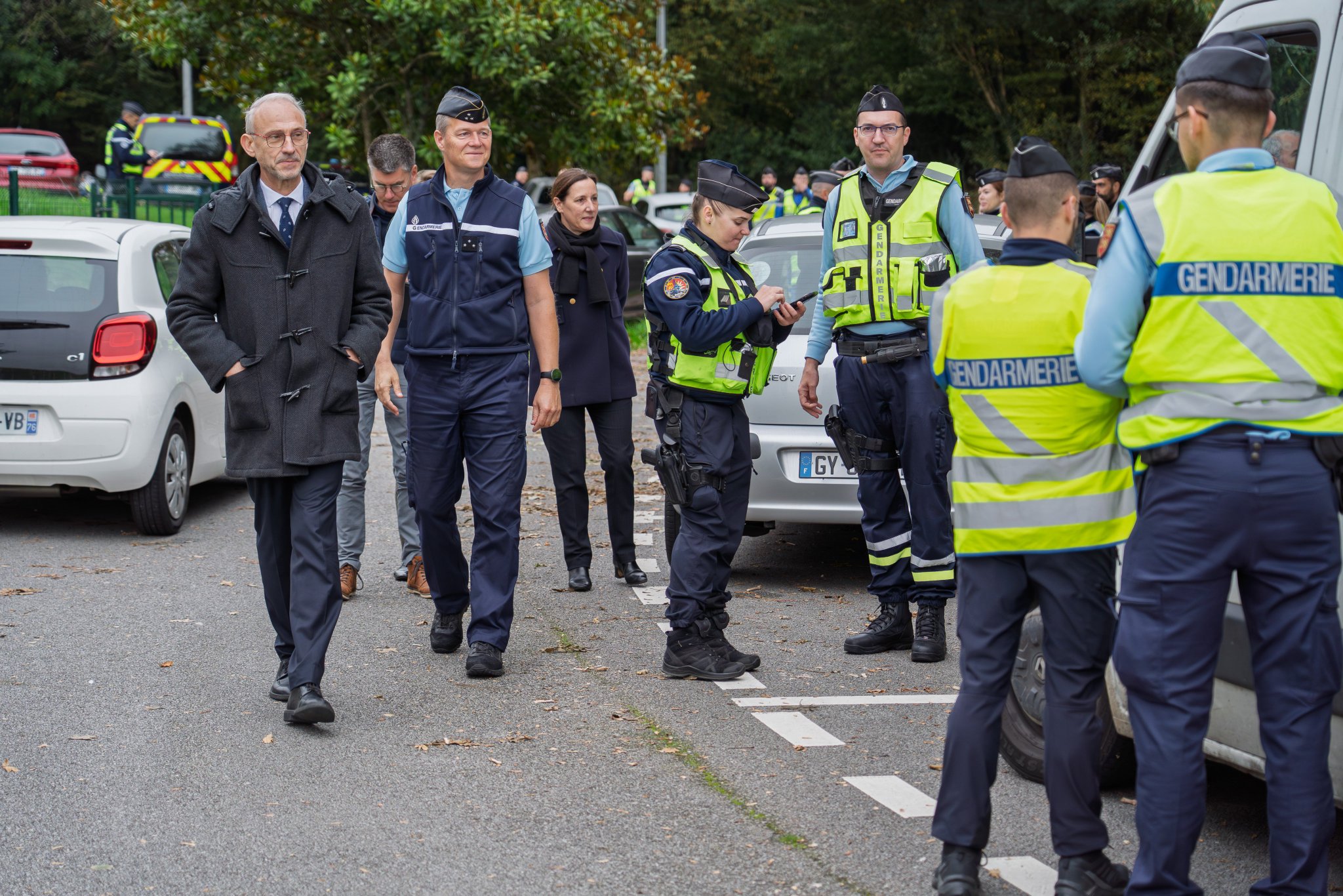 Le préfet de la Seine-Maritime a assisté à l’opération - Photo Préfecture 76