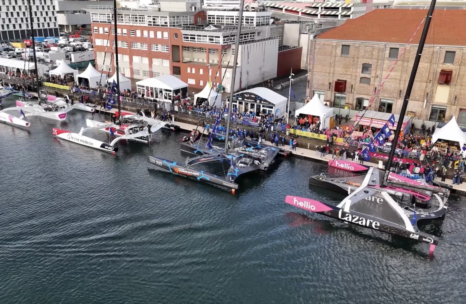Le top départ de la Transat Café l'Or sera donné dans quelques heures pour les trimarans de la classe Ocean Fity