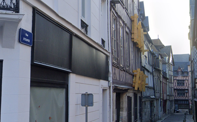 La rue Etoupée - Illustration Google Maps