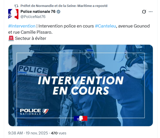 Homme retranché à Canteleu, près de Rouen : le forcené interpellé par le RAID