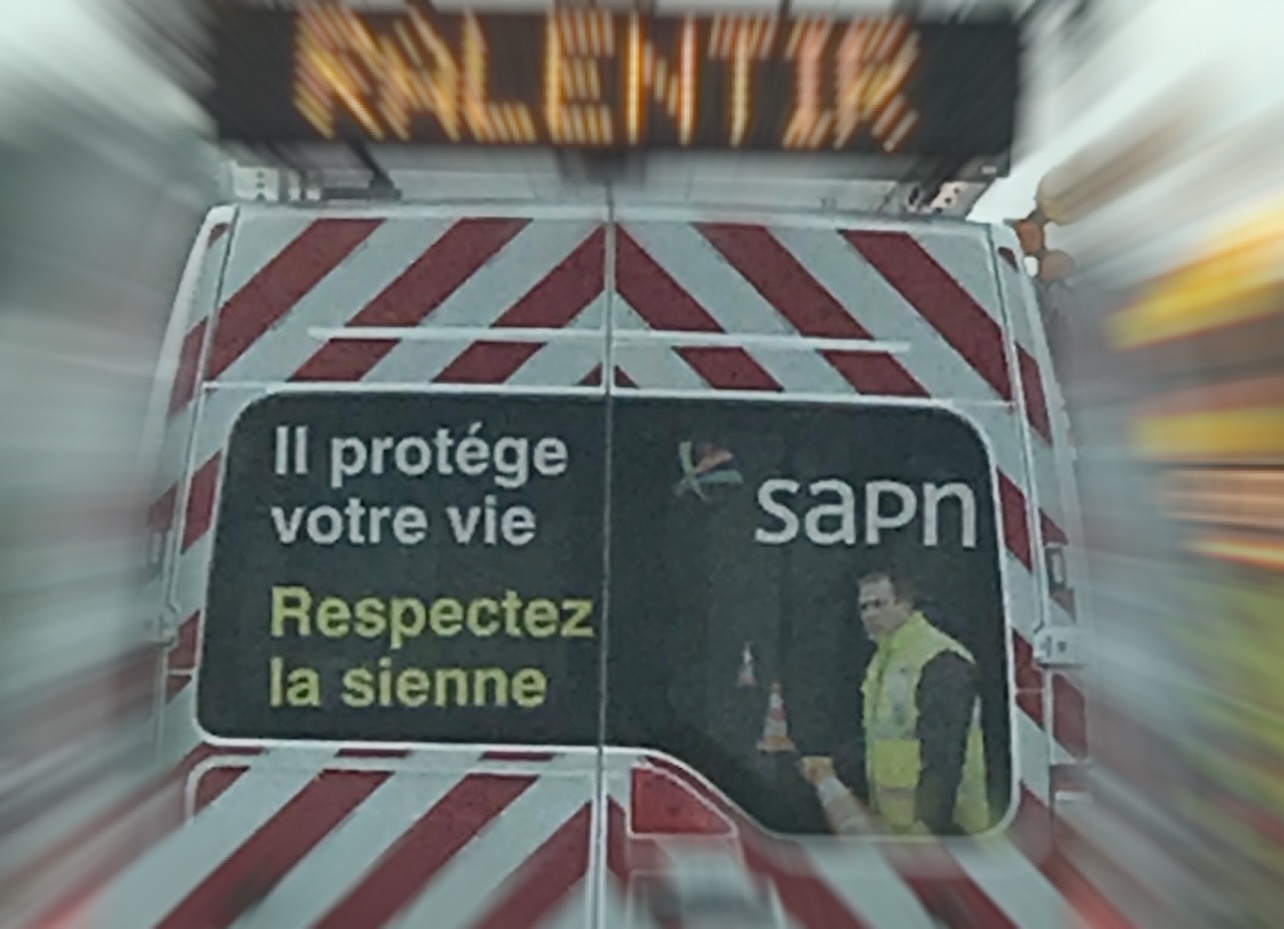 Eure : un "patrouilleur" percute l'arrière d'un poids-lourd sur l'A13, le conducteur est choqué