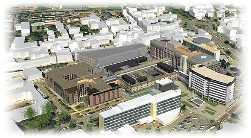 La configuration du CHU après les travaux  -Illustration CHU Rouen
