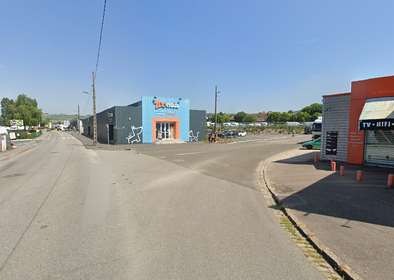 C'est dans cette zone, non loin de l'intersection des rues Grande-Flandre et de la Petite-Vitesse que le phénomène a été constaté précise la préfecture - Illustration Google Maps