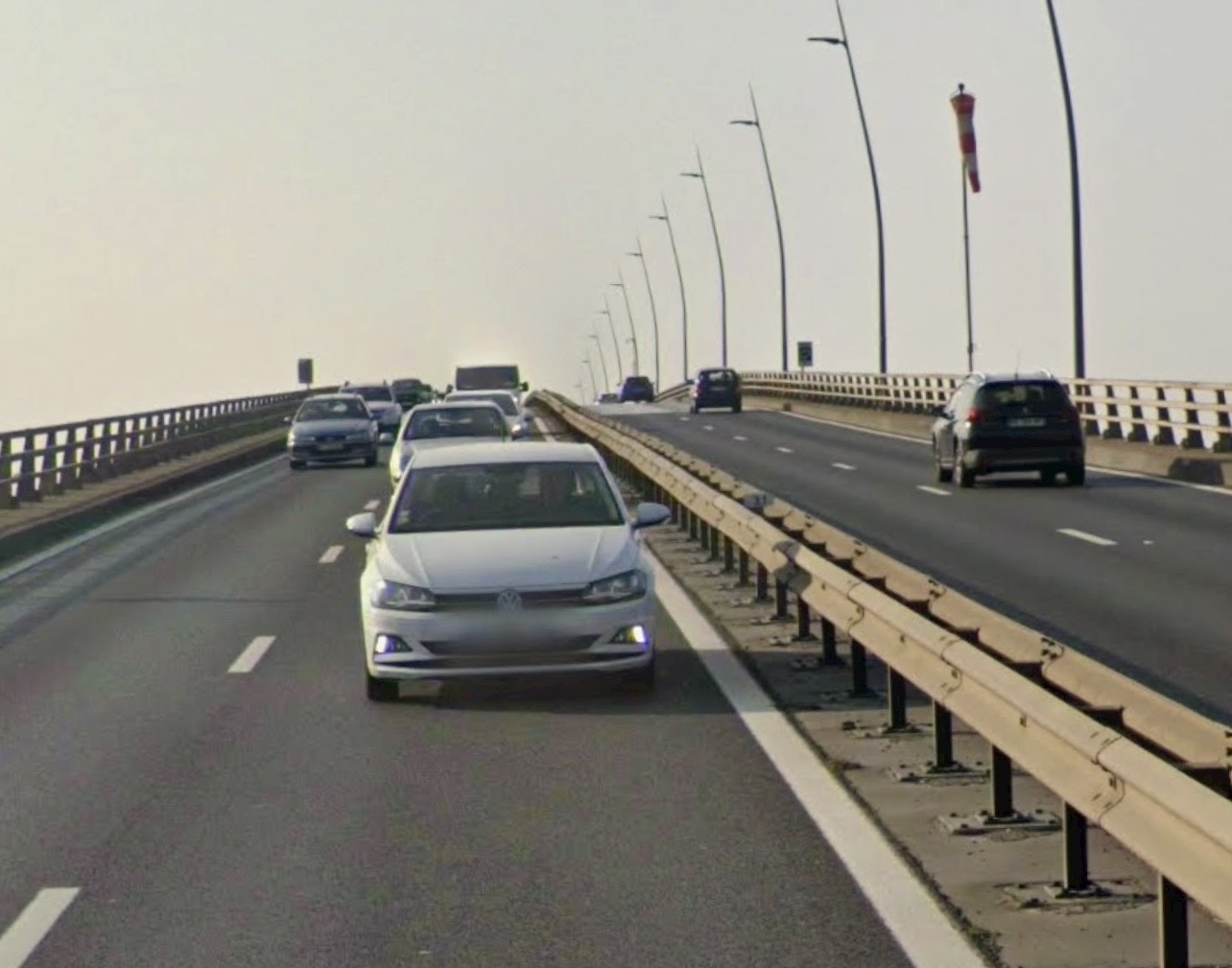Tempête Goretti : le viaduc de Calix à Caen fermé à la circulation  toute la nuit 