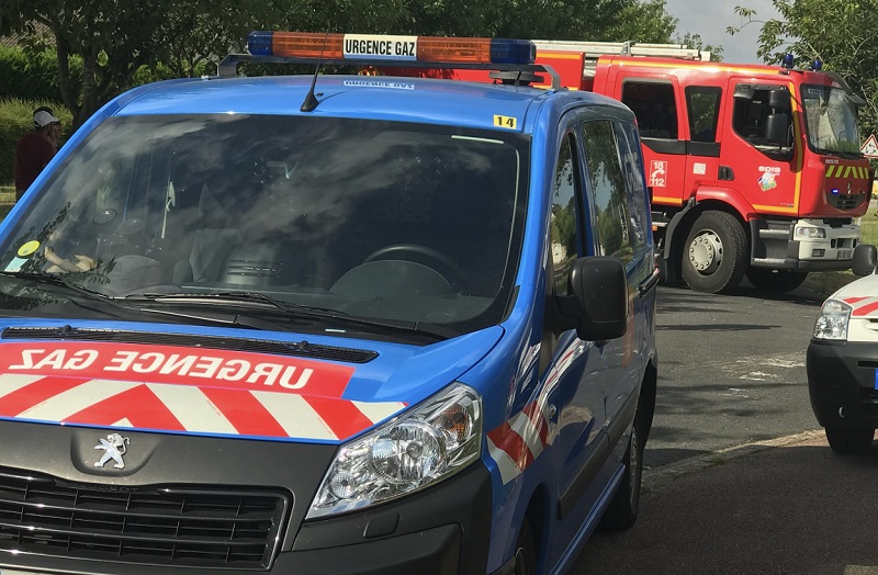 Un périmètre de sécurité a été établ autour de la fuite - Illustration infoNormandie