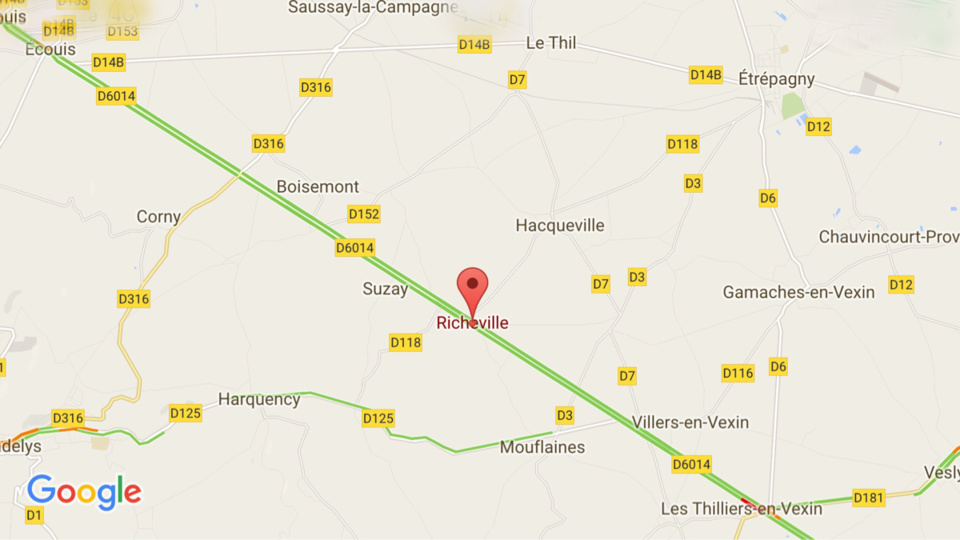 Eure : la Citroën percute l'arrière d'un camion-citerne, le conducteur dans un état grave 