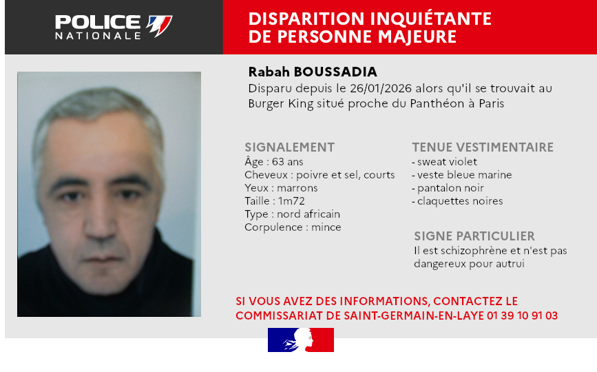 Disparition inquiétante dans les Yvelines : un homme de 63 ans recherché