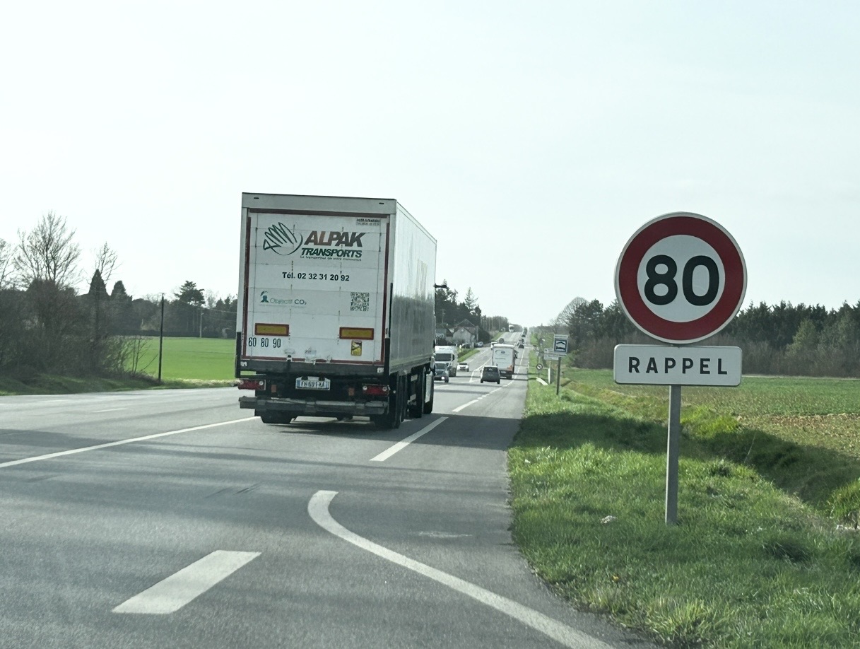 La RN13 entre Évreux et Chaufour-les-Bonnières reste à 80 km/h - photo infonormandie