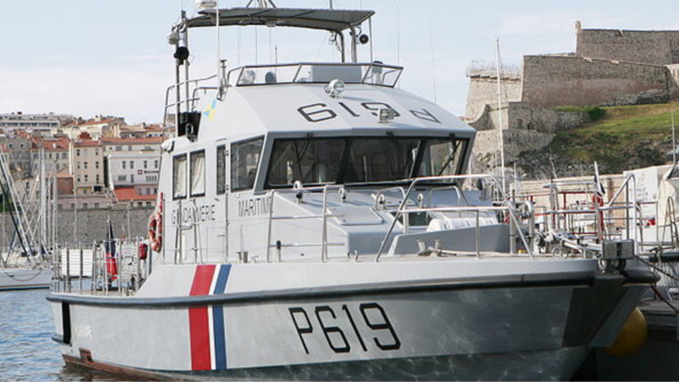 La vedette de la gendarmerie maritime (Illustration)