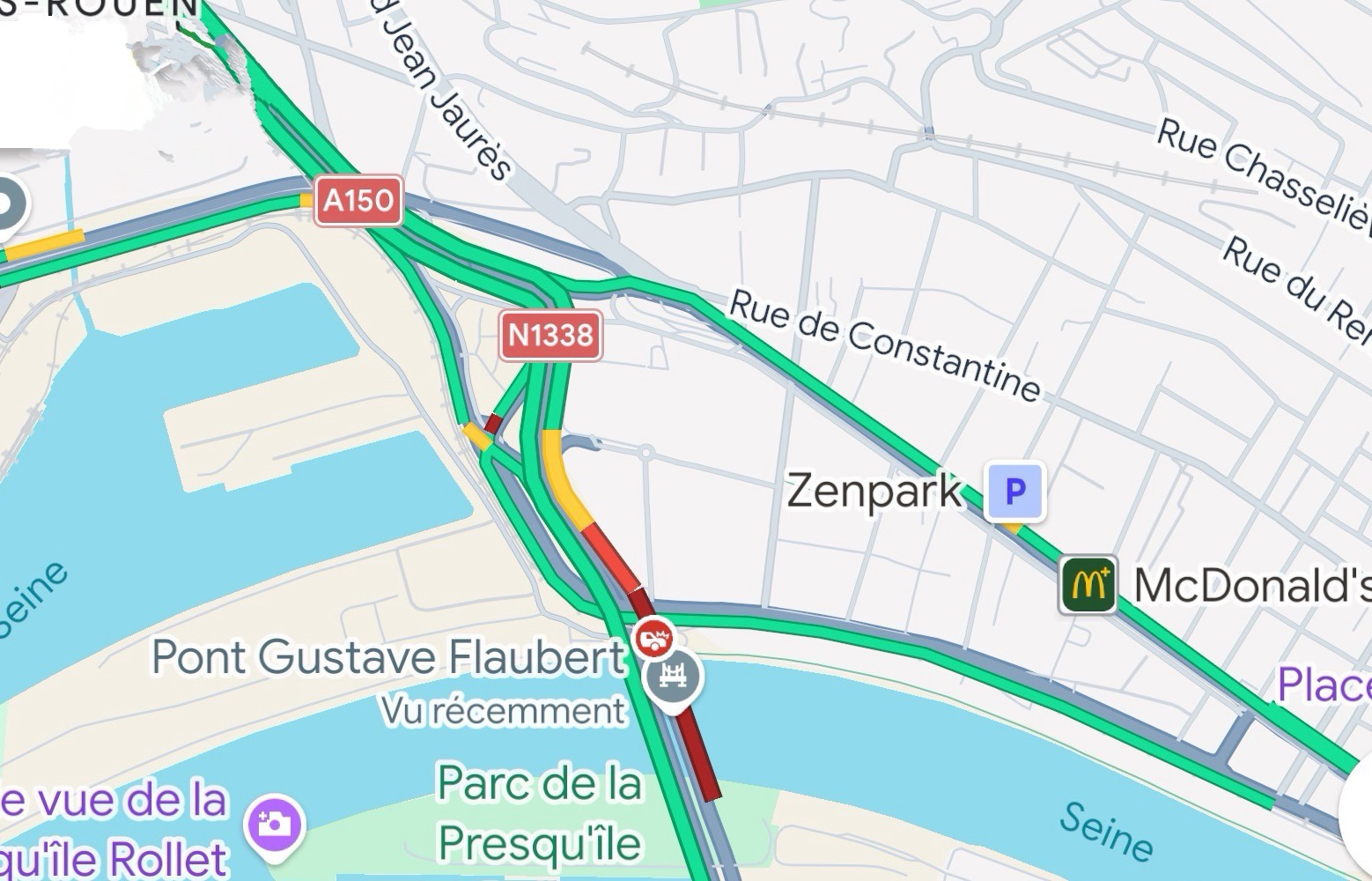 FLASH INFO - Accident mortel sur le pont Flaubert à Rouen : circulation coupée vers la rive droite