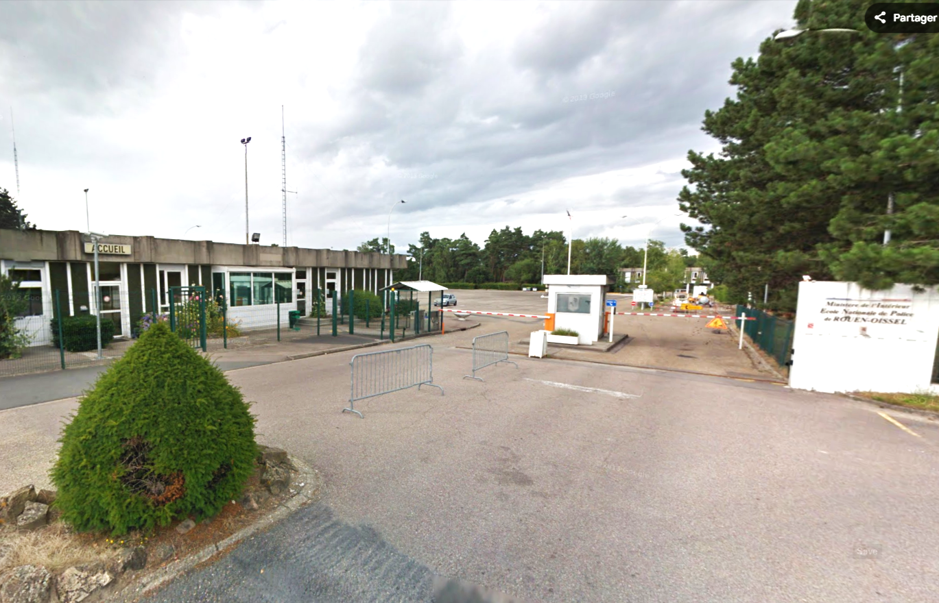 Le centre de rétention administrative est installé à proximité de l'Ecole de police d'Oissel. Un nouveau centre devrait voir le jour en 2028 - Illustration © Google Maps