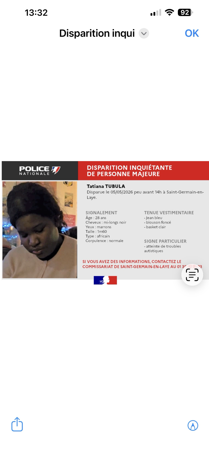 Disparition inquiétante à Saint-Germain-en-Laye : une jeune femme de 28 ans recherchée