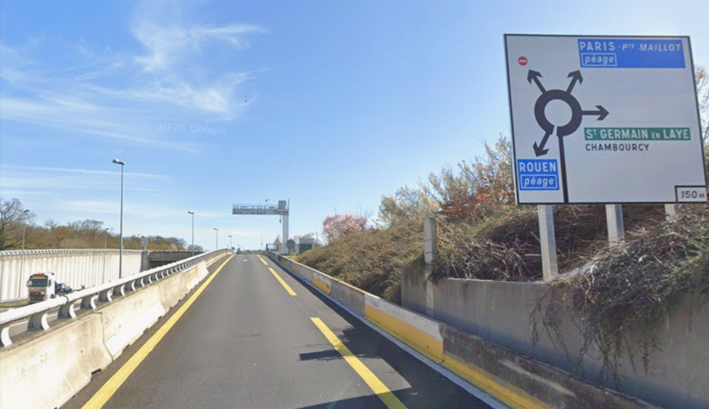 A14 : la sortie Chambourcy fermée plus d’un mois dans le sens Rouen-Paris