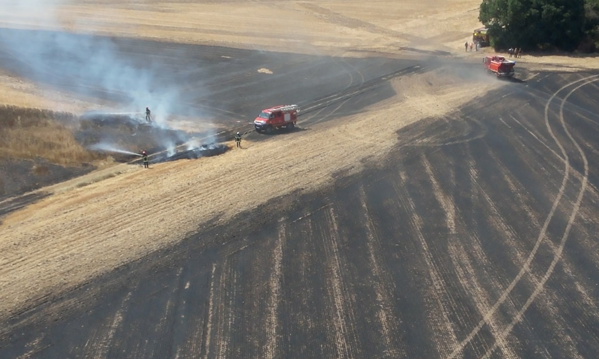 Au total, les flammes ont parcouru onze hectares de végétation - Photo ©Sdis27