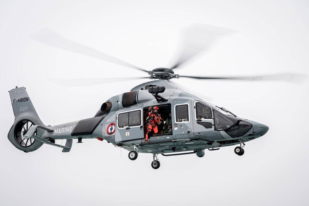 L’hélicoptère Belligou de la Marine nationale - photo Préfecture maritime