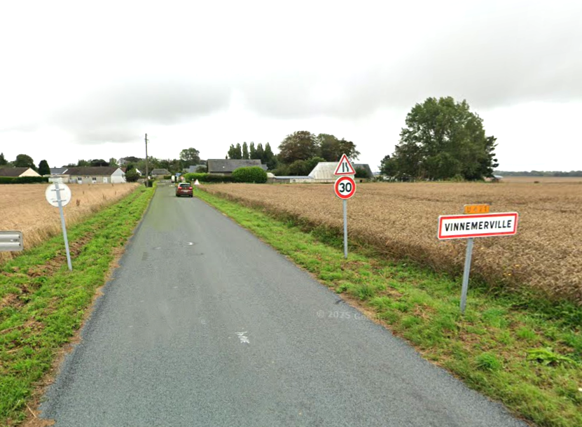Le drame s'est produit sur cette route, la D471. L'automobilste a fauché mortellement Léa, et a pris la fuite sans lui porter secours - Illustration © Google Maps