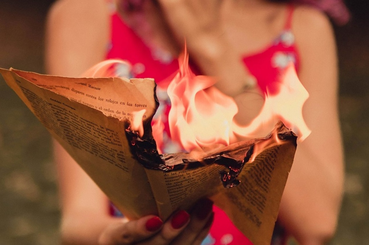 La mise en cause aurait jeté un papier enflammé dans la haie qui s'est embrasée - Illustration © Pexels