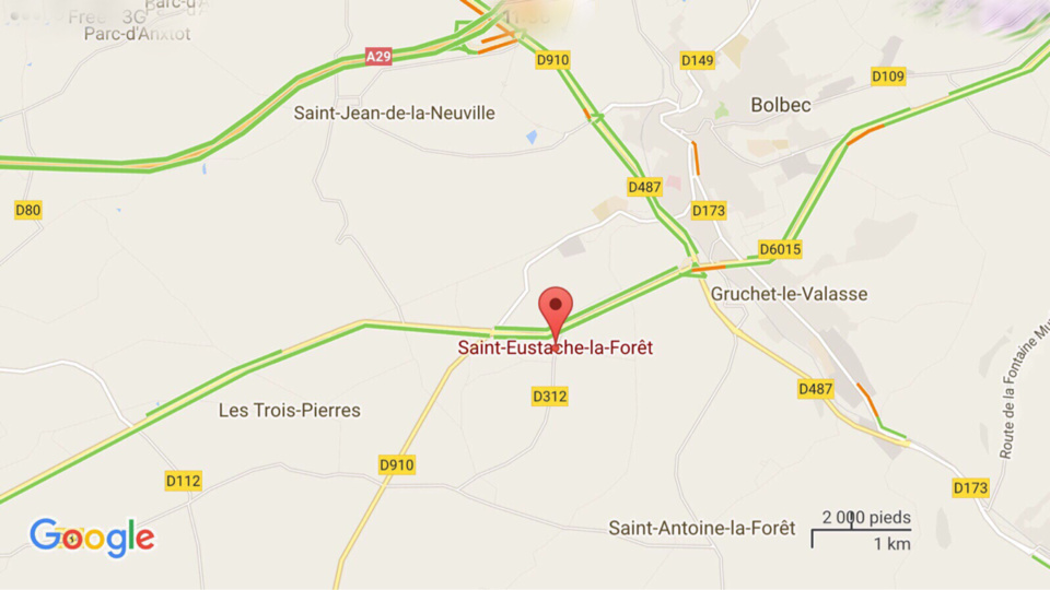 Un motard trouve la mort dans un face-à-face entre Bolbec et Saint-Eustache-la-Forêt
