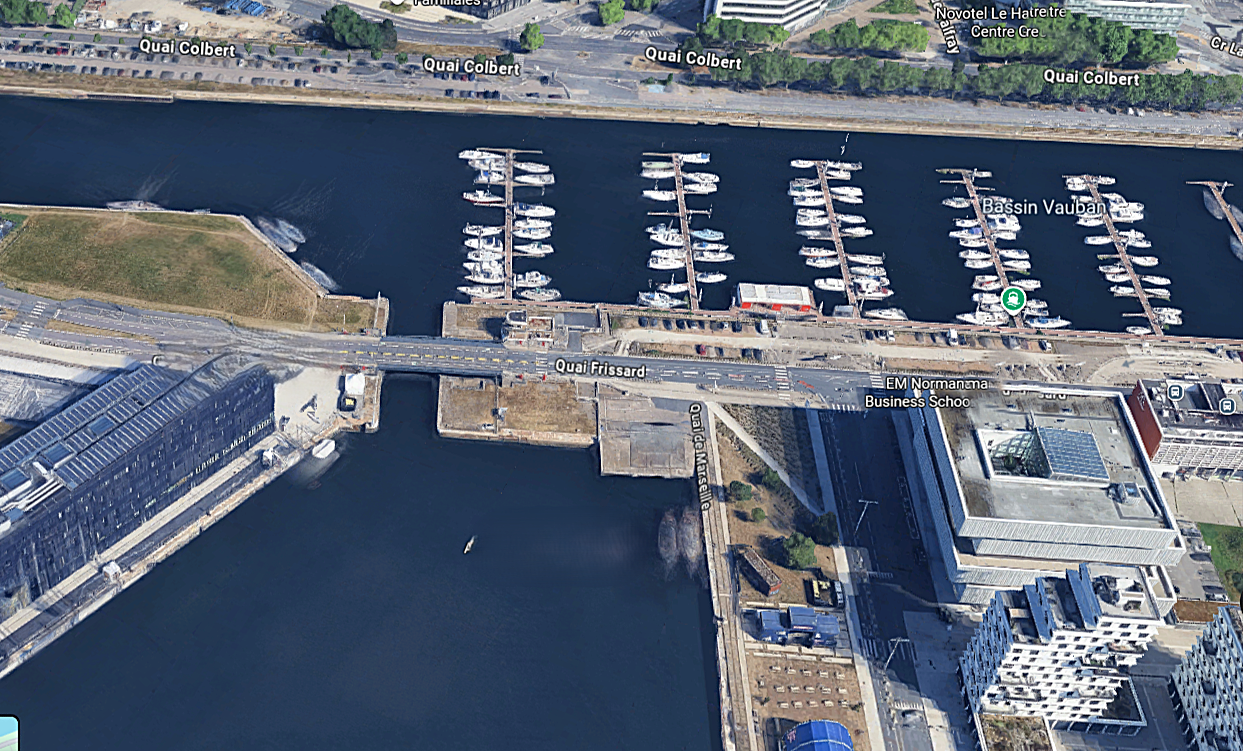 Le port de plaisance du Havre - illustration © Google Maps