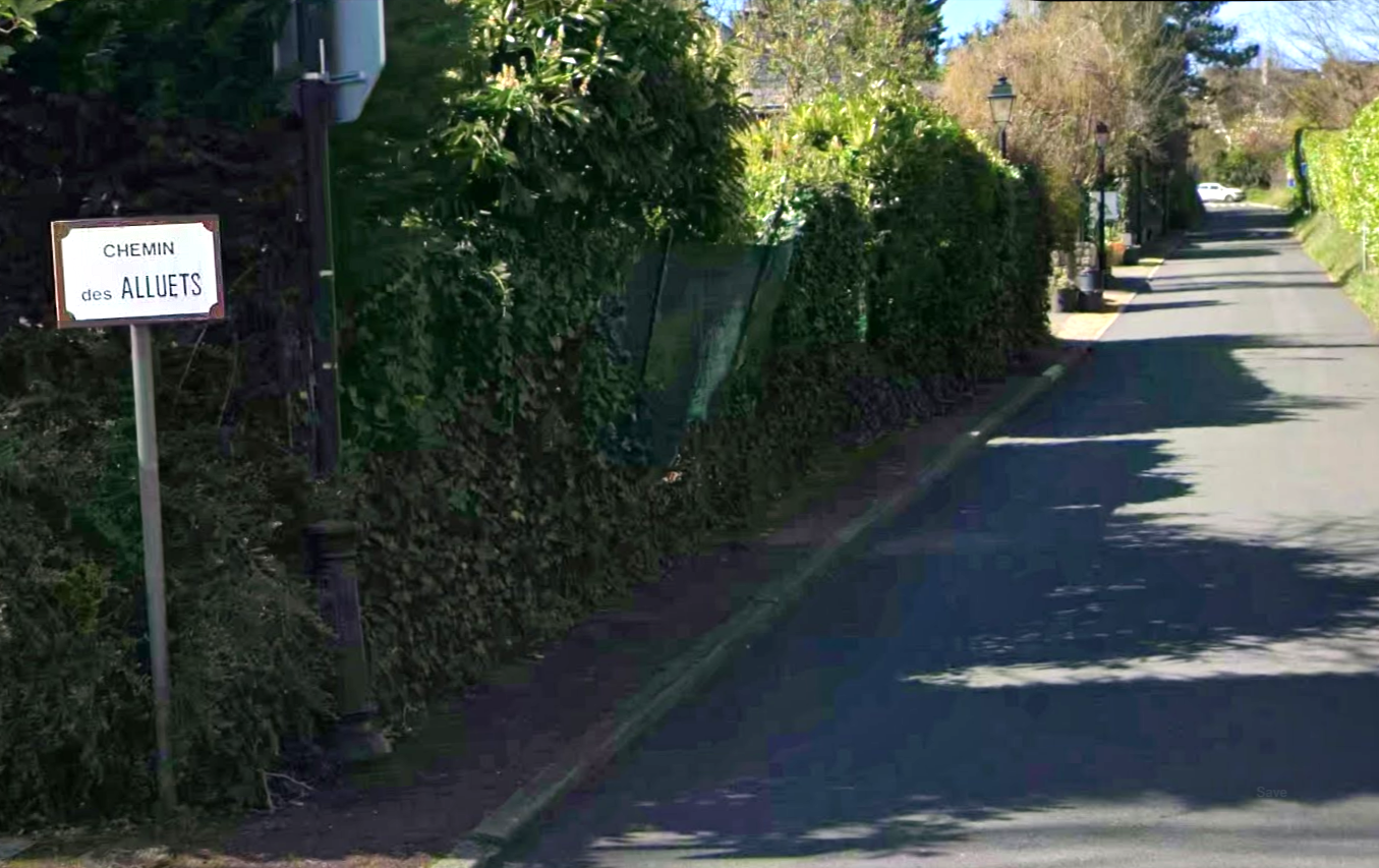 Le cambriolage a eu lieu dans une des propriétés situées dans le chemin des Alluets à Chambourcy