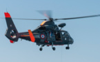Manche : un couple en difficulté au large de la pointe du Roc hélitreuillé par l'hélicoptère de la Marine 