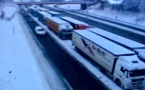 Des congères sur les routes de l'Eure rendent la circulation difficile
