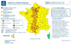L’Eure et la Seine-Maritime placés en vigilance orange pour risques d’orages jusqu’à demain lundi 