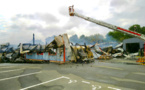 Le feu ravage l'atelier de production de la société Alma Mater à Bernay